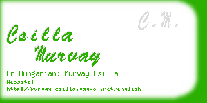 csilla murvay business card